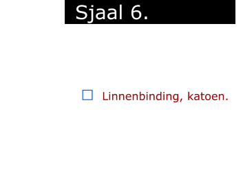 ￼  Linnenbinding, katoen.            Sjaal 6.